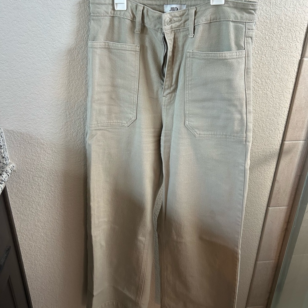 Just Black Denim Utility Wide Leg in Moonstone size 29 - Picture 5 of 7